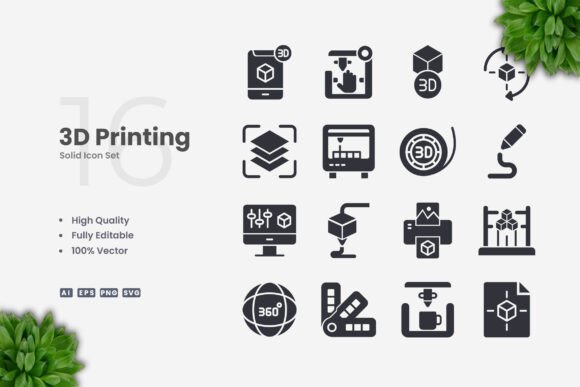 3D Printing Solid Icons: A Designer's Review of Graphics and Icons