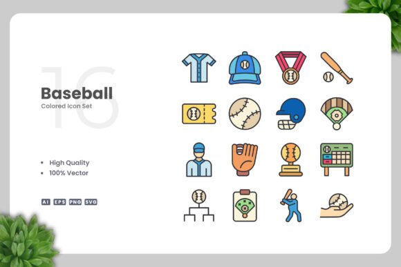 Baseball Color Icons: A Graphic Designer's Review for Local Brands