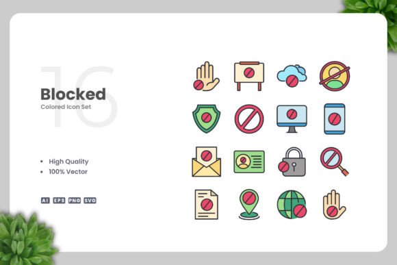 Blocked Color Icons Review for Modern Graphics and Branding