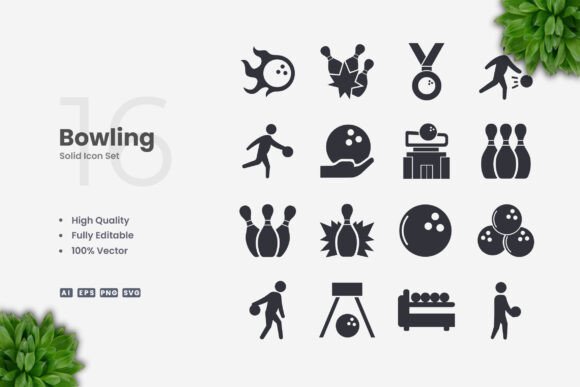 Bowling Solid Icons: A Designer's Review of Essential Graphics