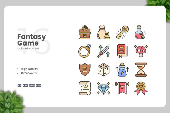 Fantasy Game Color Icons: A Designer's Review of These Graphics