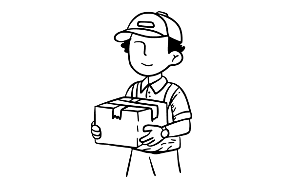 Fast Shipping Courier Doodle Graphics & Illustrations Review