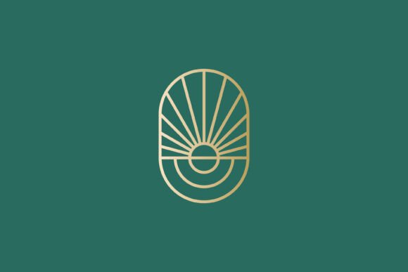 Golden Sunrise Logo Agricultural - A Versatile Graphic Design Asset